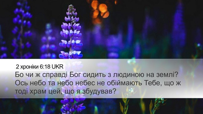 2 хроніки 6:18 UKR Bible Verse Image