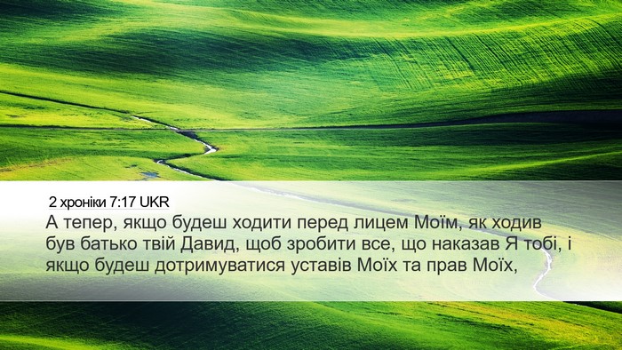 2 хроніки 7:17 UKR Bible Verse Image