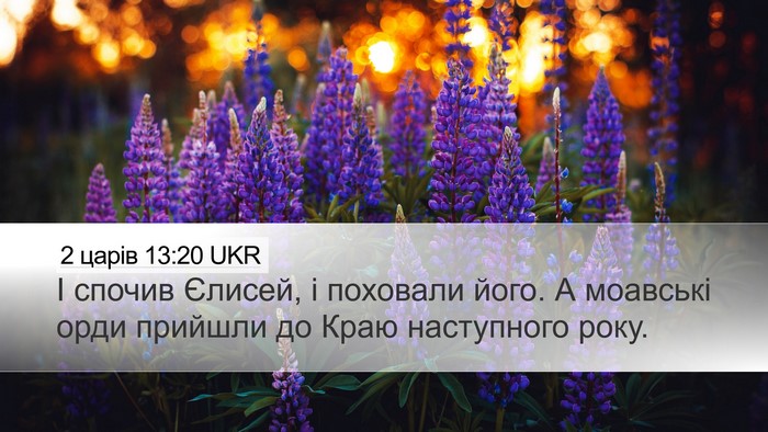 2 царів 13:20 UKR Bible Verse Image