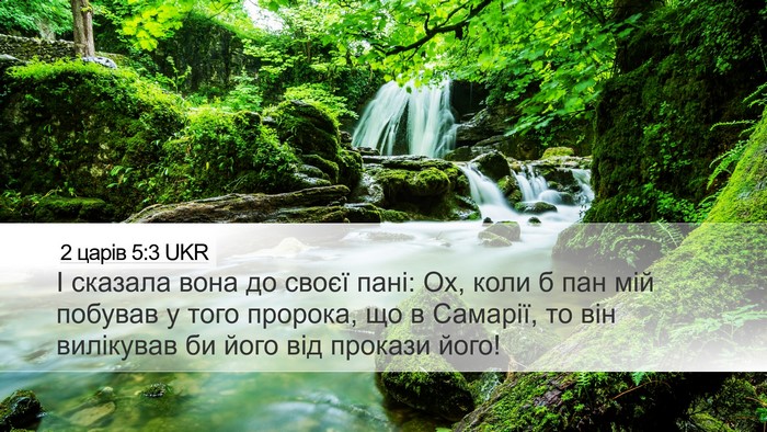 2 царів 5:3 UKR Bible Verse Image