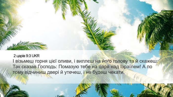 2 царів 9:3 UKR Bible Verse Image