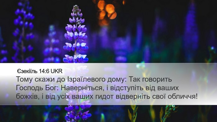 Єзекіїль 14:6 UKR Bible Verse Image