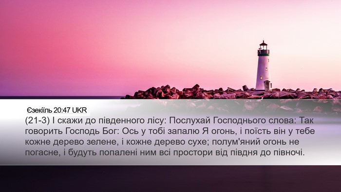 Єзекіїль 20:47 UKR Bible Verse Image