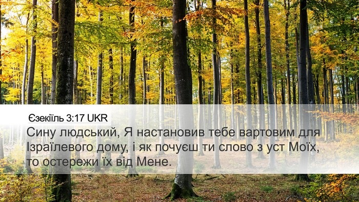 Єзекіїль 3:17 UKR Bible Verse Image