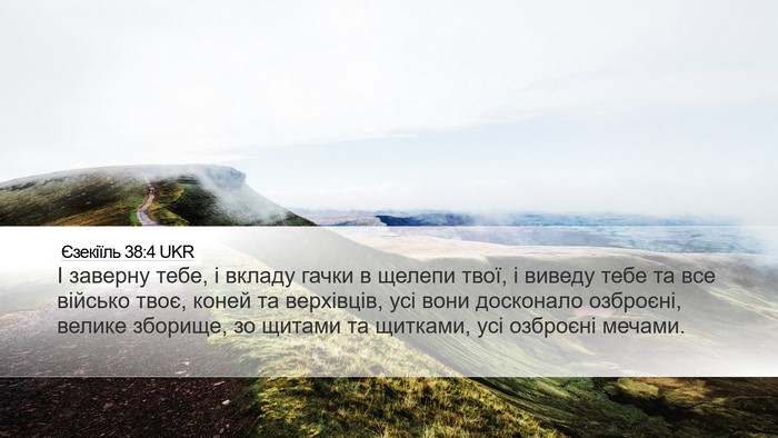 Єзекіїль 38:4 UKR Bible Verse Image