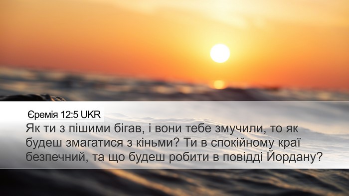 Єремія 12:5 UKR Bible Verse Image