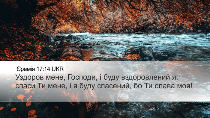 Єремія 17:14 UKR Bible Verse Image