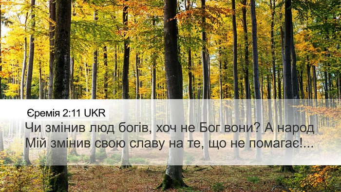 Єремія 2:11 UKR Bible Verse Image