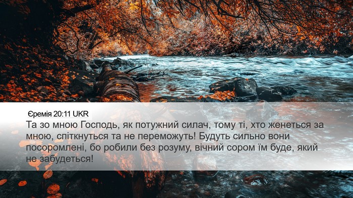 Єремія 20:11 UKR Bible Verse Image