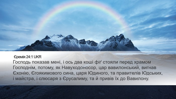 Єремія 24:1 UKR Bible Verse Image
