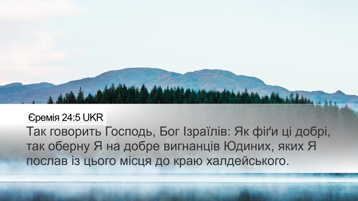 Єремія 24:5 UKR Bible Verse Image