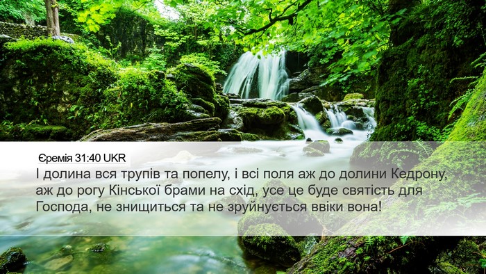 Єремія 31:40 UKR Bible Verse Image