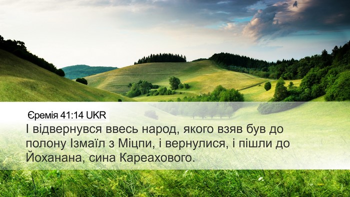 Єремія 41:14 UKR Bible Verse Image