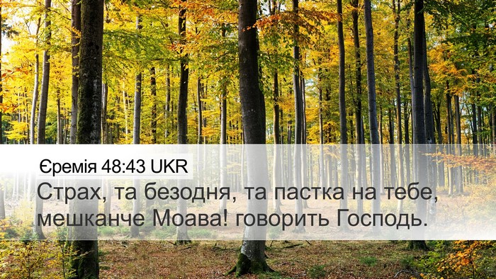 Єремія 48:43 UKR Bible Verse Image