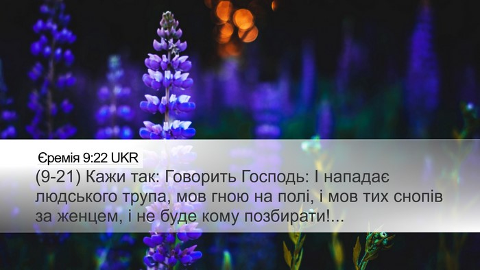 Єремія 9:22 UKR Bible Verse Image