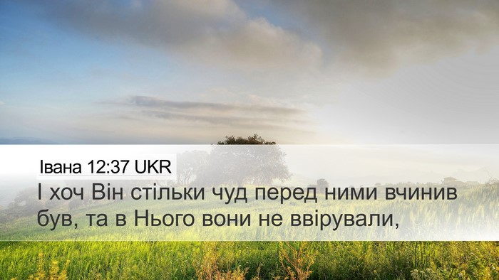 Івана 12:37 UKR Bible Verse Image