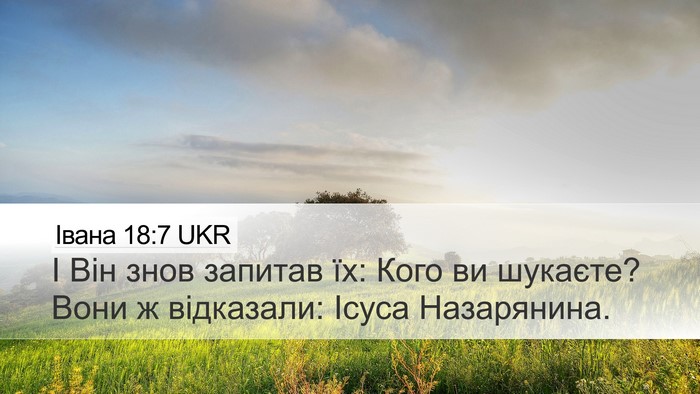 Івана 18:7 UKR Bible Verse Image
