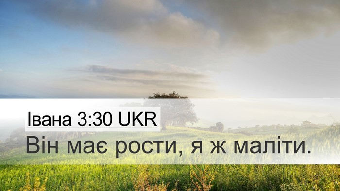 Івана 3:30 UKR Bible Verse Image