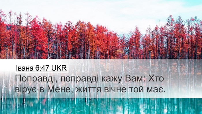 Івана 6:47 UKR Bible Verse Image