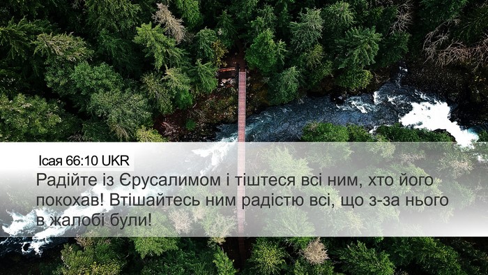 Ісая 66:10 UKR Bible Verse Image