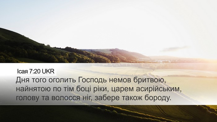 Ісая 7:20 UKR Bible Verse Image