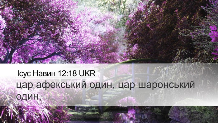 Ісус Навин 12:18 UKR Bible Verse Image