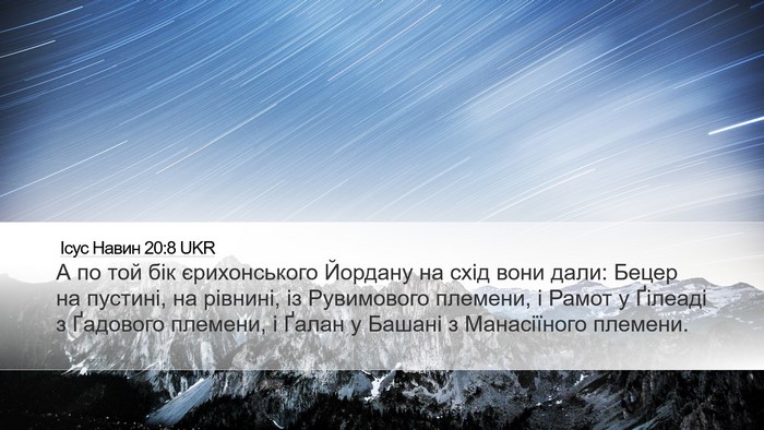 Ісус Навин 20:8 UKR Bible Verse Image