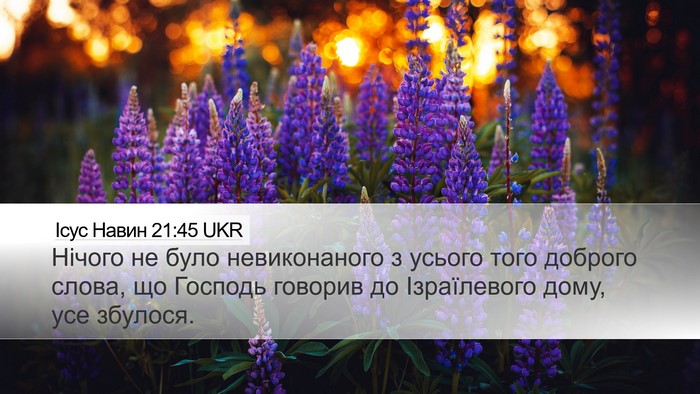 Ісус Навин 21:45 UKR Bible Verse Image