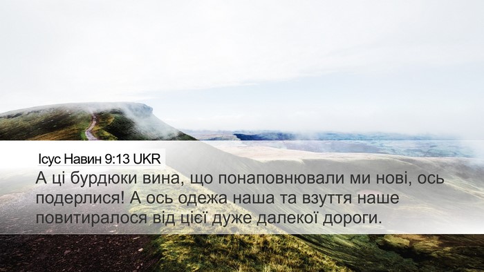 Ісус Навин 9:13 UKR Bible Verse Image