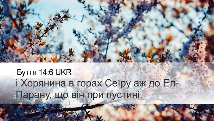 Буття 14:6 UKR Bible Verse Image