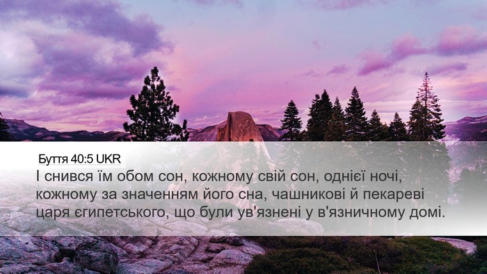 Буття 40:5 UKR Bible Verse Image