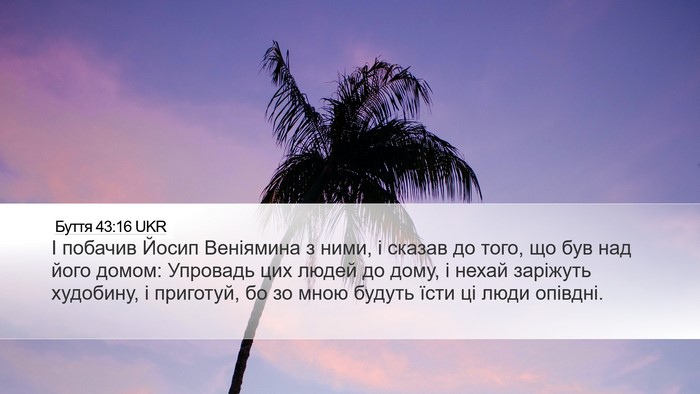 Буття 43:16 UKR Bible Verse Image