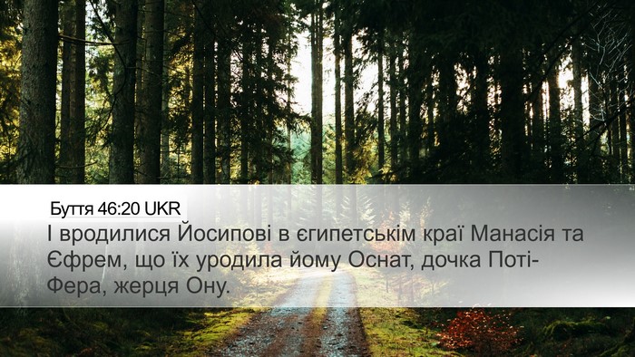 Буття 46:20 UKR Bible Verse Image