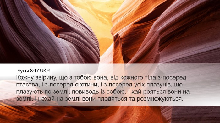 Буття 8:17 UKR Bible Verse Image