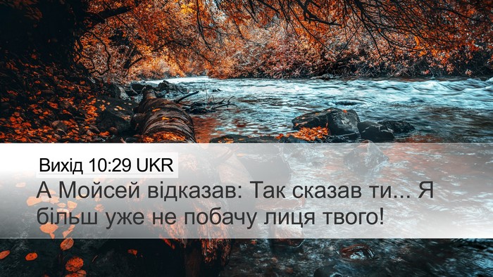 Вихід 10:29 UKR Desktop Wallpaper - А Мойсей відказав: Так - Desktop Bible Verse Wallpaper