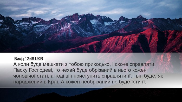 Вихід 12:48 UKR Bible Verse Image