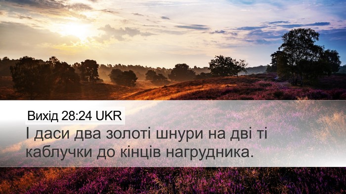 Вихід 28:24 UKR Bible Verse Image