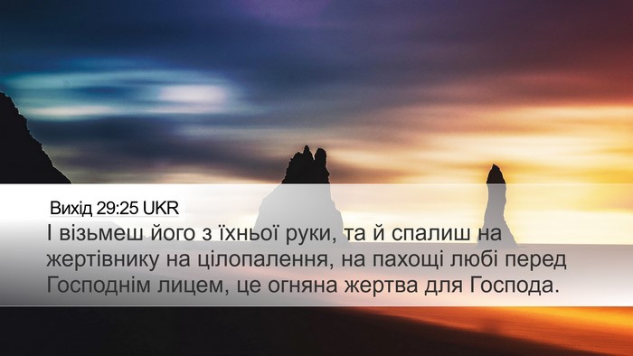Вихід 29:25 UKR Bible Verse Image