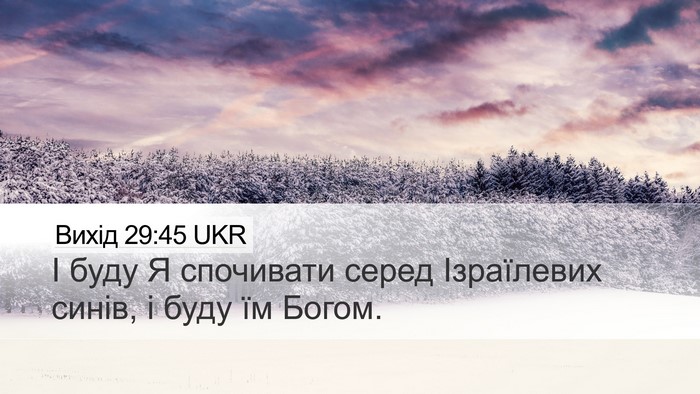 Вихід 29:45 UKR Bible Verse Image