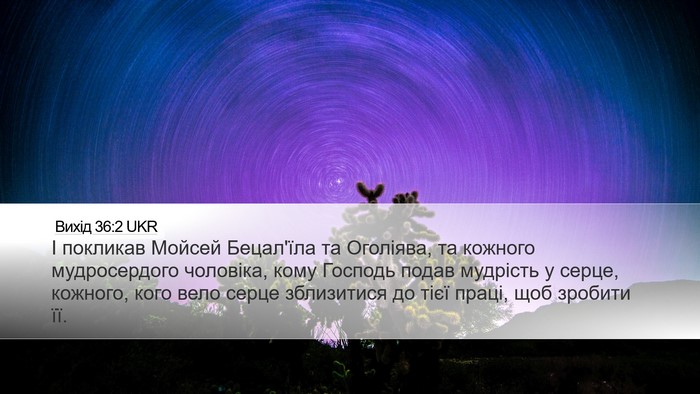Вихід 36:2 UKR Desktop Wallpaper - І покликав Мойсей - Desktop Bible Verse Wallpaper