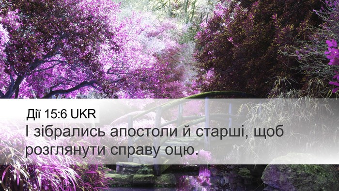 Дії 15:6 UKR Bible Verse Image