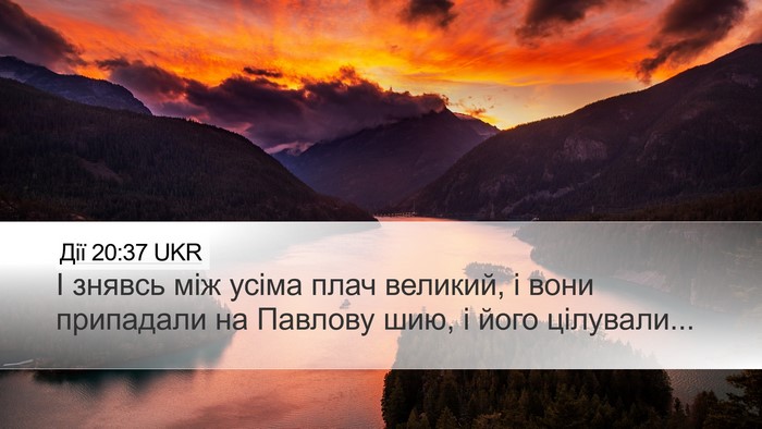 Дії 20:37 UKR Bible Verse Image