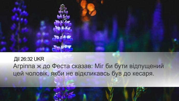 Дії 26:32 UKR Bible Verse Image
