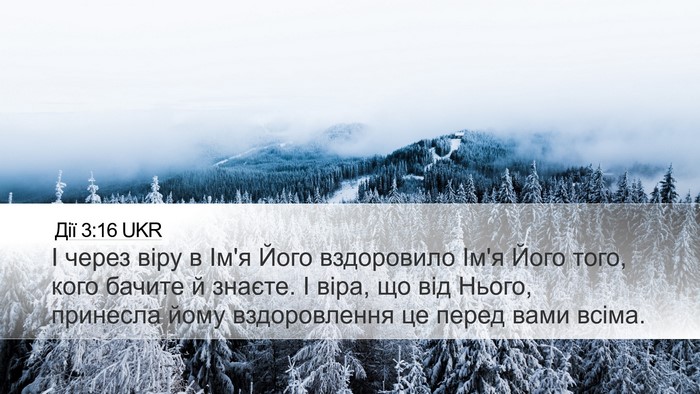 Дії 3:16 UKR Bible Verse Image