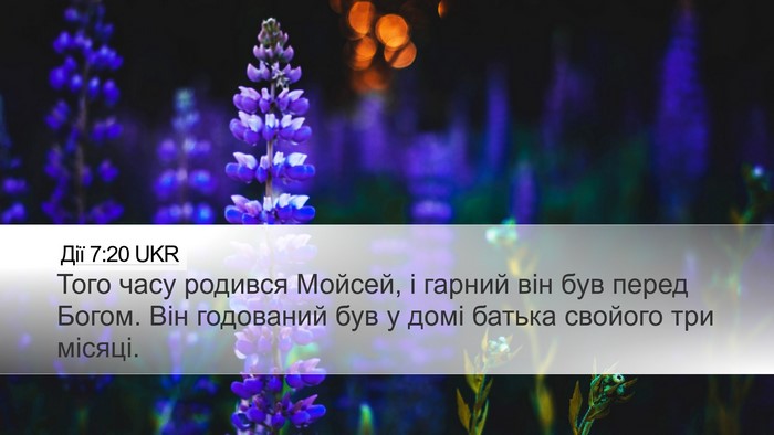 Дії 7:20 UKR Bible Verse Image