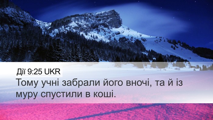 Дії 9:25 UKR Bible Verse Image