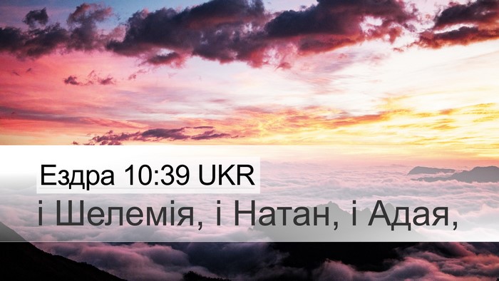 Ездра 10:39 UKR Desktop Wallpaper - і Шелемія, і Натан, і - Desktop Bible Verse Wallpaper
