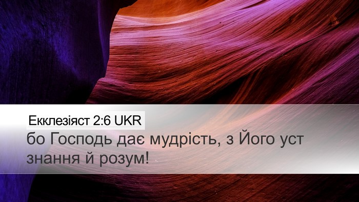 Екклезіяст 2:6 UKR Bible Verse Image