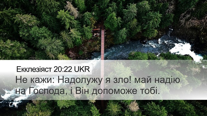 Екклезіяст 20:22 UKR Bible Verse Image