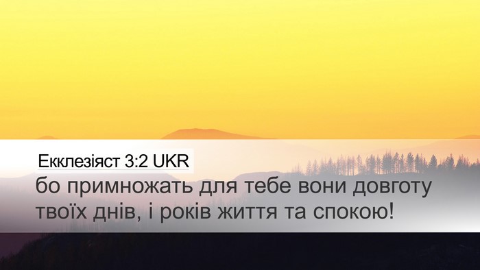 Екклезіяст 3:2 UKR Desktop Wallpaper - бо примножать для тебе - Desktop Bible Verse Wallpaper